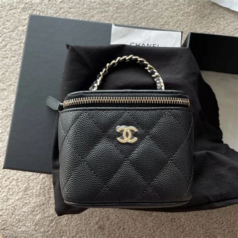 chanel tennis racket bag|chanel mini vanity bag.